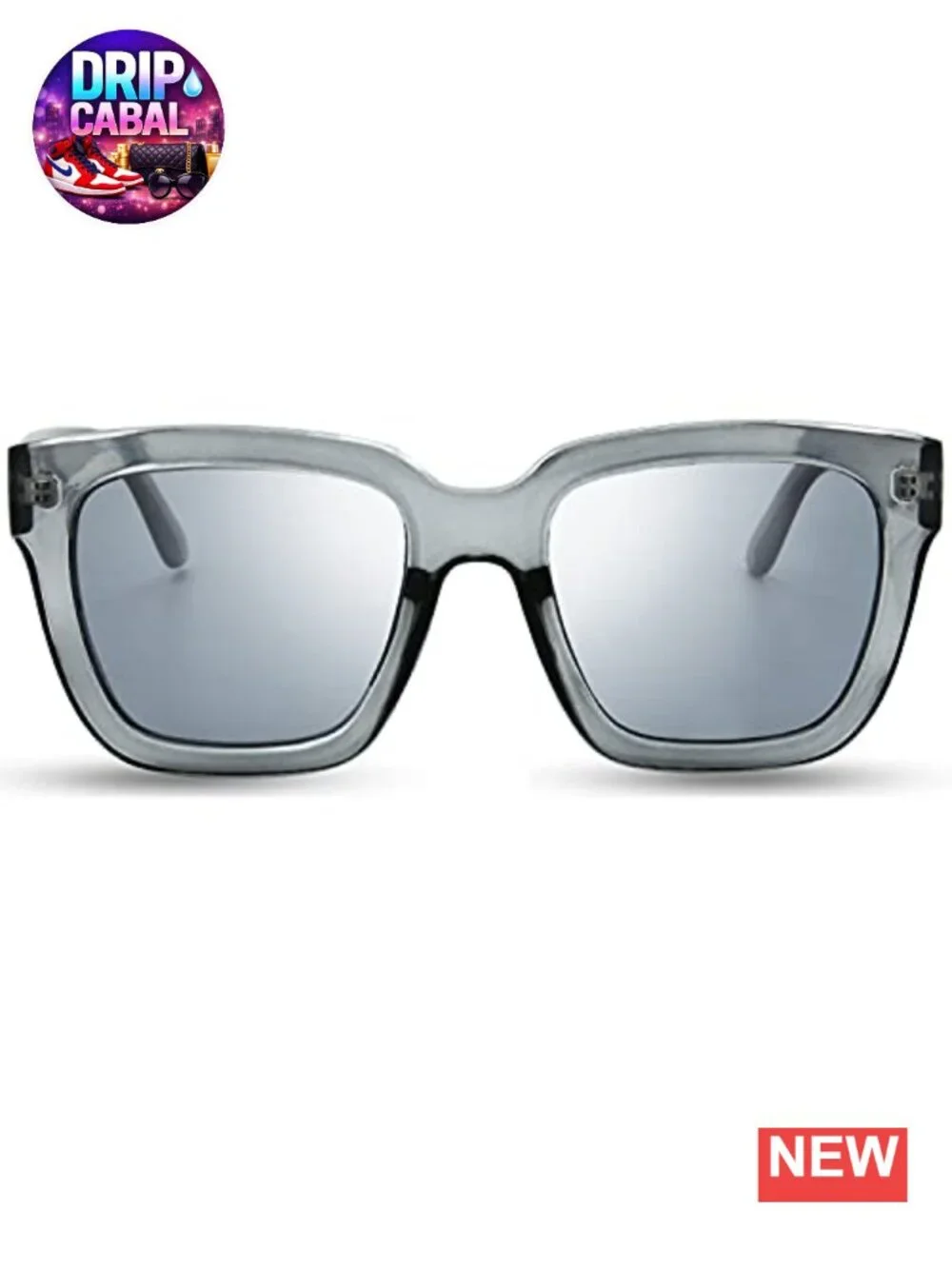 Retro Square Sunglasses UV400 Protection Oversized Lightweight Horn Rim